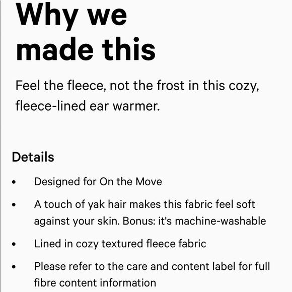 ✨Sold✨Lululemon • Fleece- Lined Knit Ear Warmer - Picture 3 of 6